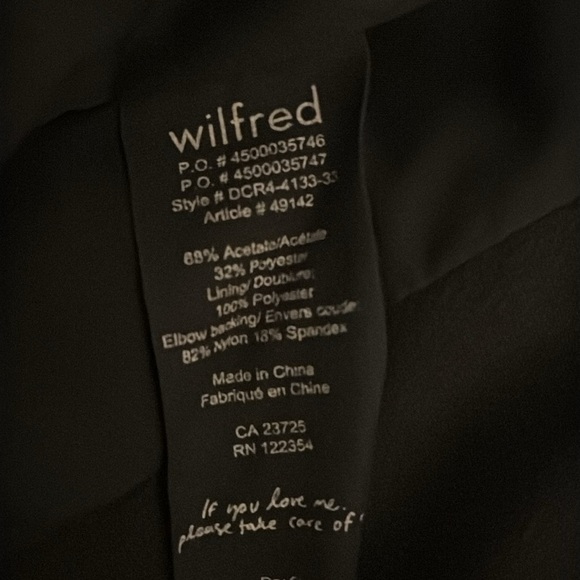 Aritzia Wilfred Montesson Black‎ Moto
Jacket 2 Biker Blazer Zippers Size 2 XS S - Picture 12 of 13